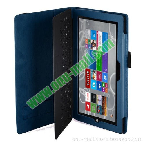 Newest Flip PU Leather Case Cover for Microsoft Surface Pro 4 Case with Elastic Belt
